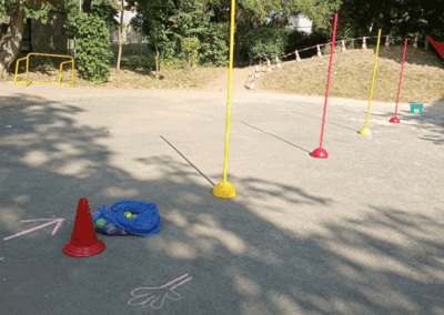 Die Kinder des Kinderhaus Westend trainierten für den VOSPI-Cup.