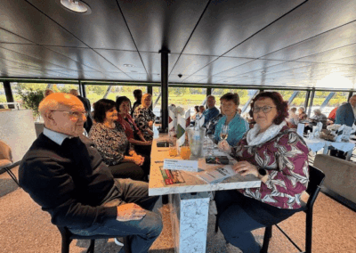 Schifffahrt zum 80-jährigen Jubiläum der Volkssolidarität am 18. Oktober 2025 auf dem Salonschiff "Gräfin Cosel" auf der Elbe - unsere Gäste