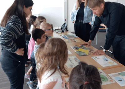 die Vorschulgruppe der Kita Pfiffikus zu Gast im Rathaus Plauen