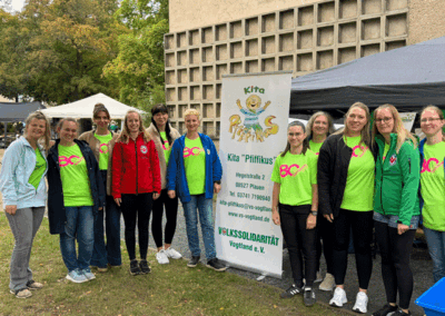 unsere Kita Pfiffikus beim Fest auf dem Dillnerplatz