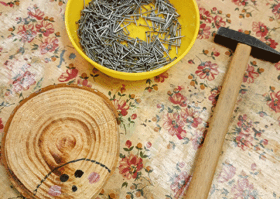 Igel-Basteln in der Kita Märchenland