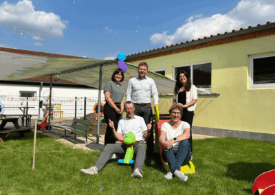 Einweihung des neuen Krippengartens der Kita Kleeblatt in Mühltroff