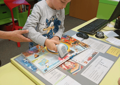 Besuch der Schulanfänger der Kita Märchenland in der Vogtland-Bibliothek
