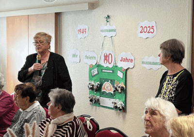 Veranstaltung zu "80 Jahre Volkssolidarität" der Mitgliedergruppe "Bärenstein"