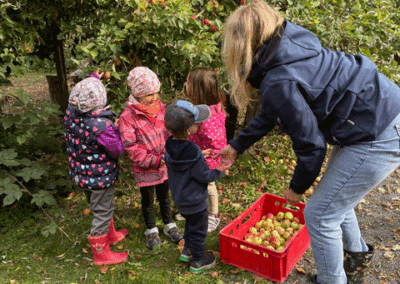 Apfelernte in der Kita "Friesenzwerge"