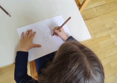 Wunschbriefkasten zur Umgestaltung des Dillnerplatzes in der Kita "Pfiffikus"