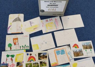 Wunschbriefkasten zur Umgestaltung des Dillnerplatzes in der Kita "Pfiffikus"