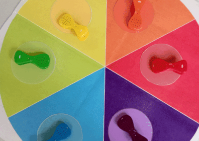 Farbenprojekt in der Krippe der Kita "Sonnenschein"