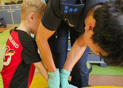 Poilzei zu Besuch in der Kita "Sonnenkäfer"