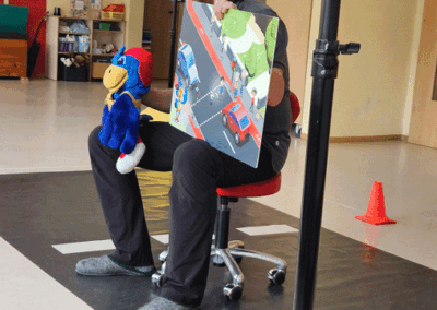 der ADAC zu Gast bei den Vorschülern der Kita Am Bärenstein