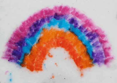 Kita Am Bärenstein - Schnee bemalen