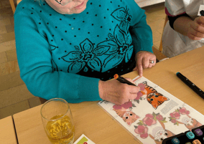 selbstgebastelte Schlüsselanhänger unserer Tagespflege Plauen