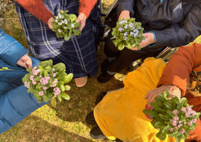 Pflanzaktion gegen Demenz - Altenpflegeheim Stadtmitte